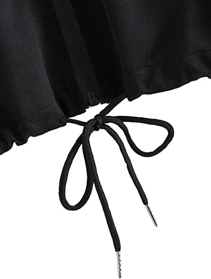 Women's Casual Full Zip Crop Top Hoodie Sweatshirt Jacket