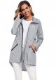 Women's Long Raincoat with Hood Outdoor Lightweight Windbreaker Rain