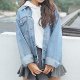 Women's Boyfriend Denim Jackets Long Sleeve Loose Jean Coats